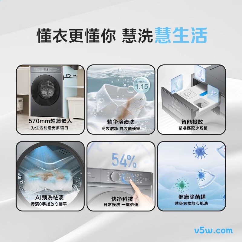 海尔XQGL100-BD678SU1洗衣机图片