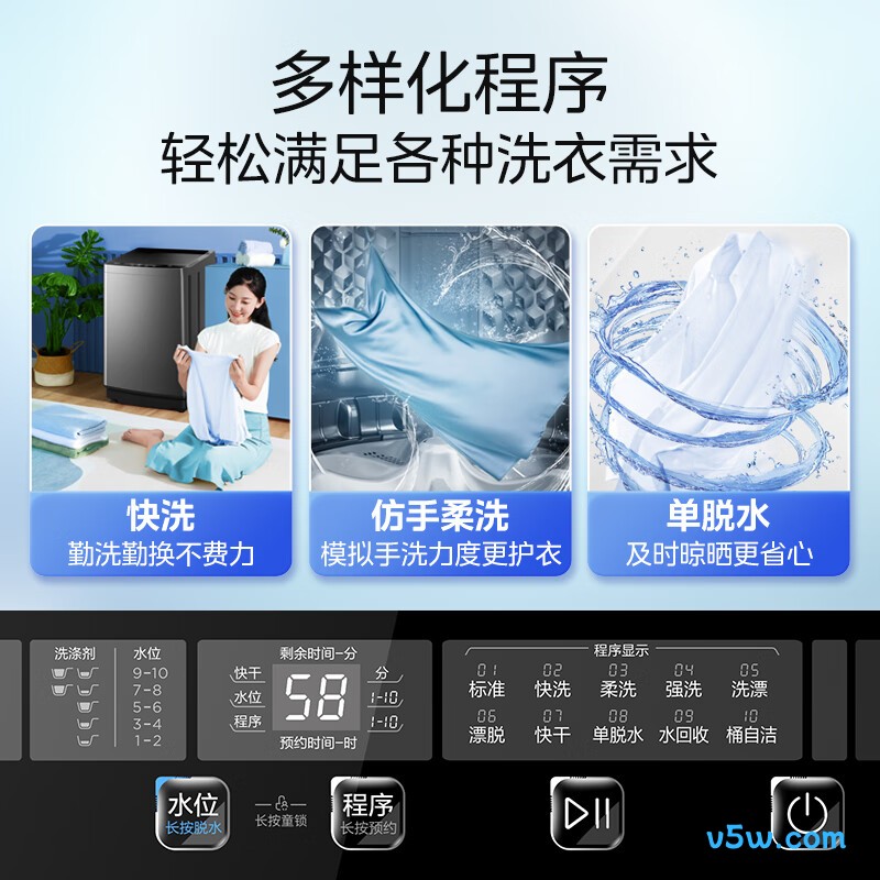 美的MB90V37E洗衣机图片