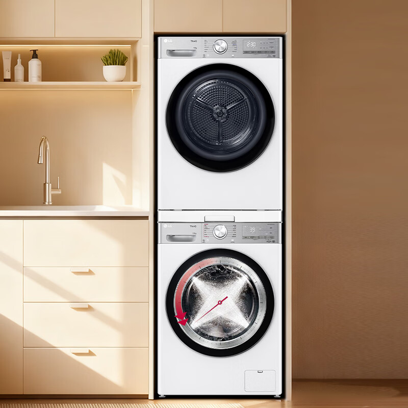 LG-FCW12Y4WA+RH10V9AV2WR洗衣机图片
