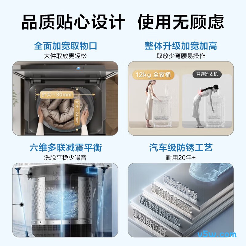 小天鹅TB120V01MDT洗衣机图片