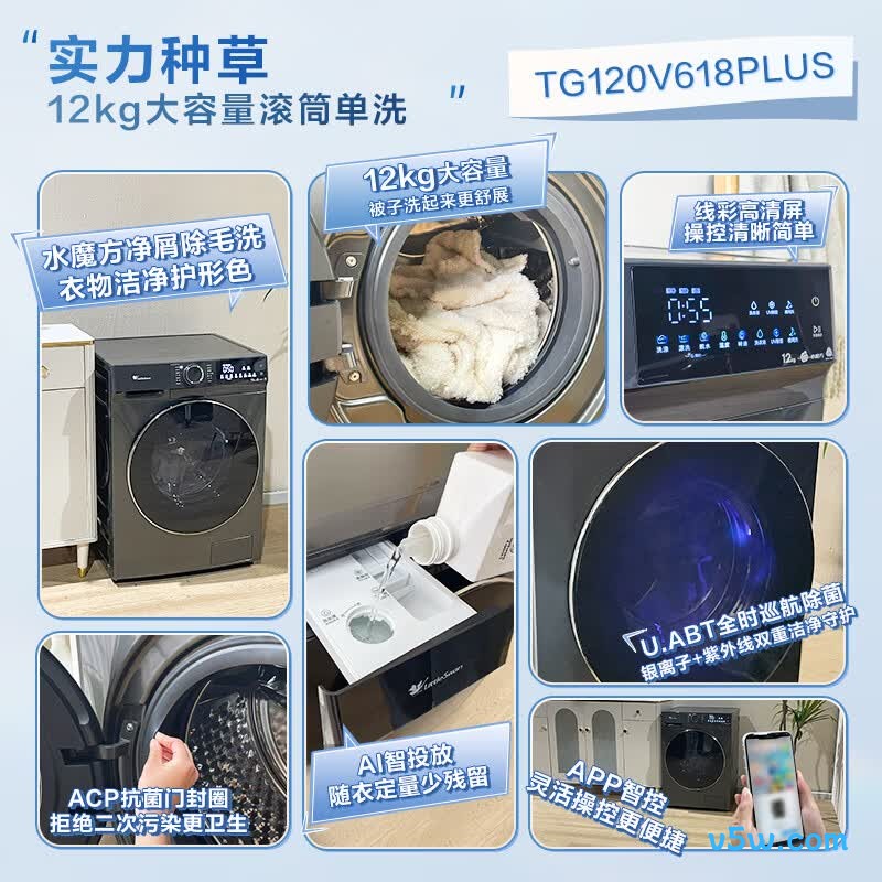 小天鹅TG120V618PLUS洗衣机图片