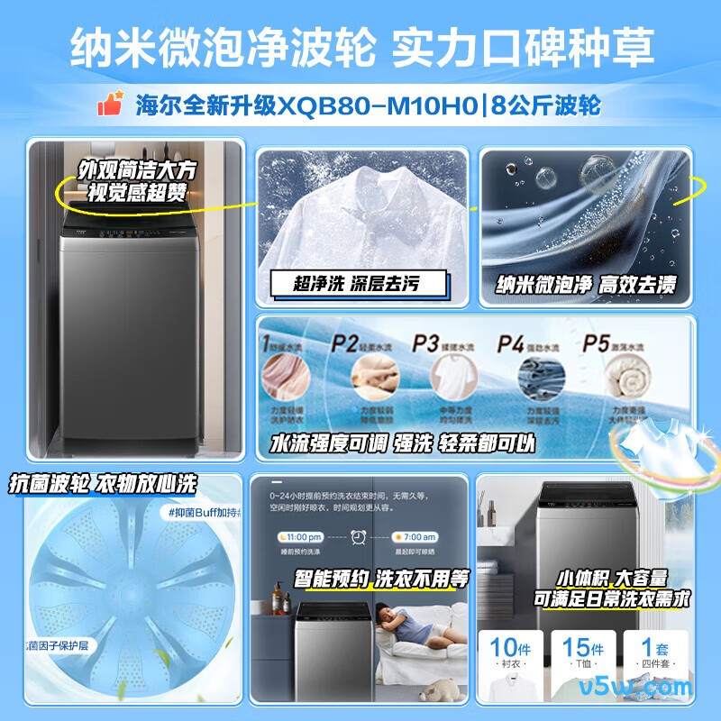海尔M10H0洗衣机图片