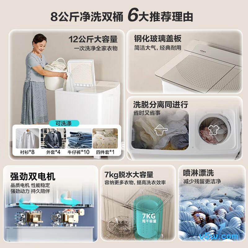 康佳XPB120-339S洗衣机图片
