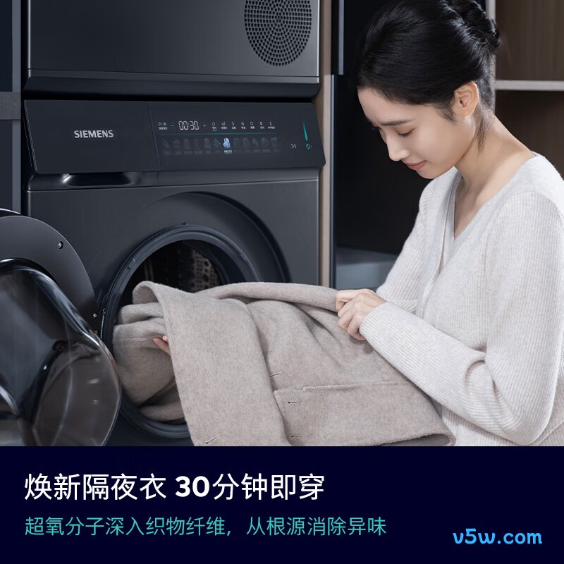 西门子WG54K7D80W洗衣机图片