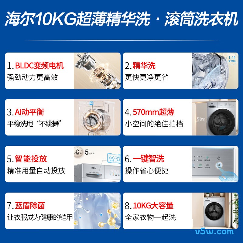 海尔XQG100-D28B洗衣机图片
