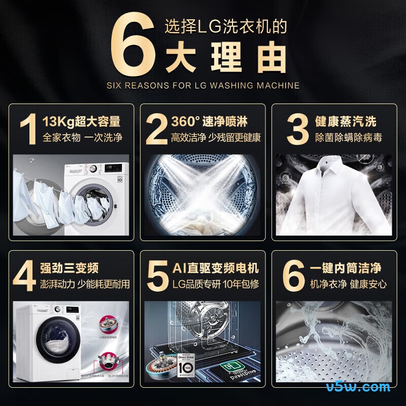 LG-FCV13G4W洗衣机图片
