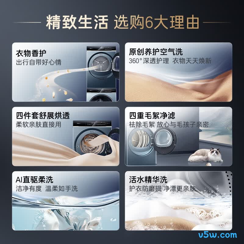 卡萨帝10LDALB+10FALB洗衣机图片