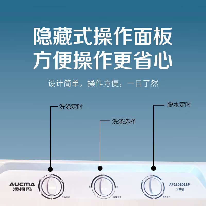 澳柯玛AP130S01SG洗衣机图片
