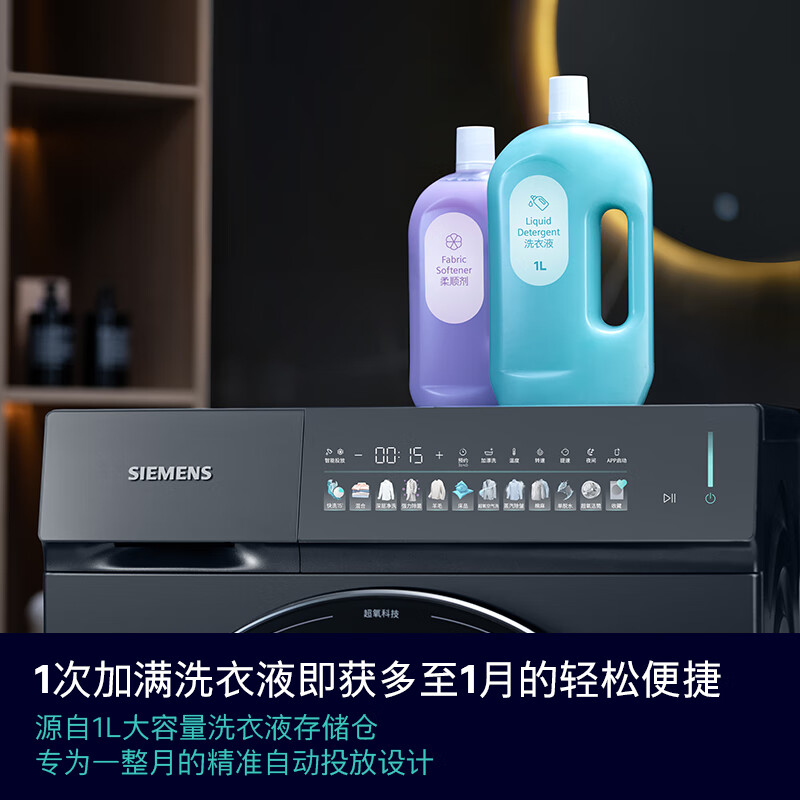 西门子WG54K7D80W洗衣机图片