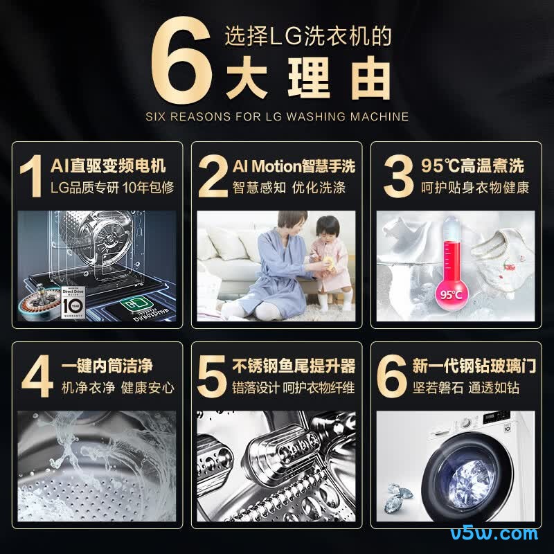 LG-FLX10N4W洗衣机图片