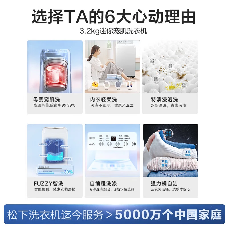 松下XQB32-P3C2洗衣机图片
