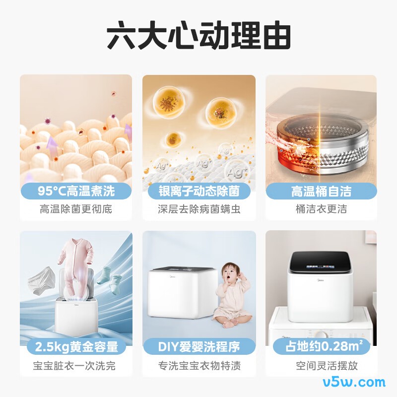 美的MNB25V50E洗衣机图片