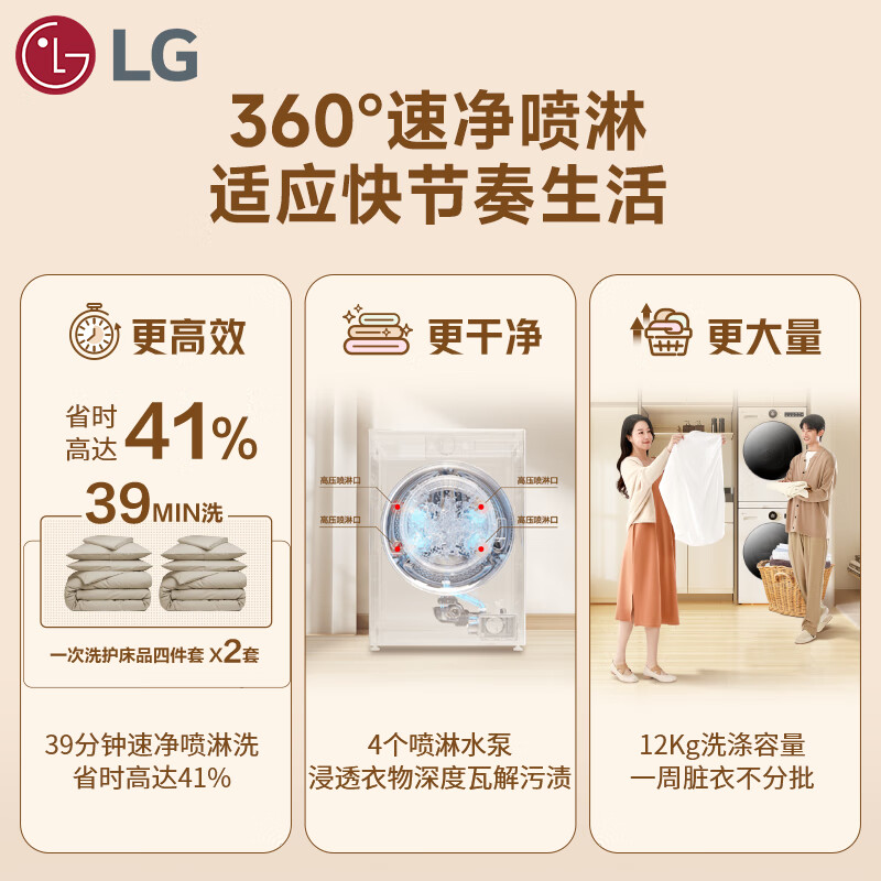 LG-FCB12Y2CC+RH10X75V3N洗衣机图片