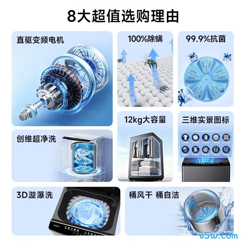 创维T120JBD洗衣机图片