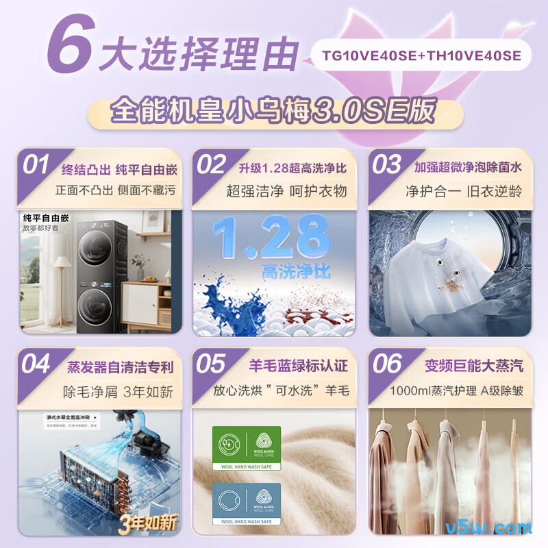小天鹅TG10VE40SE+TH10VE40SE洗衣机图片