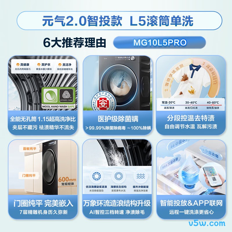 美的MG10L5PRO洗衣机图片
