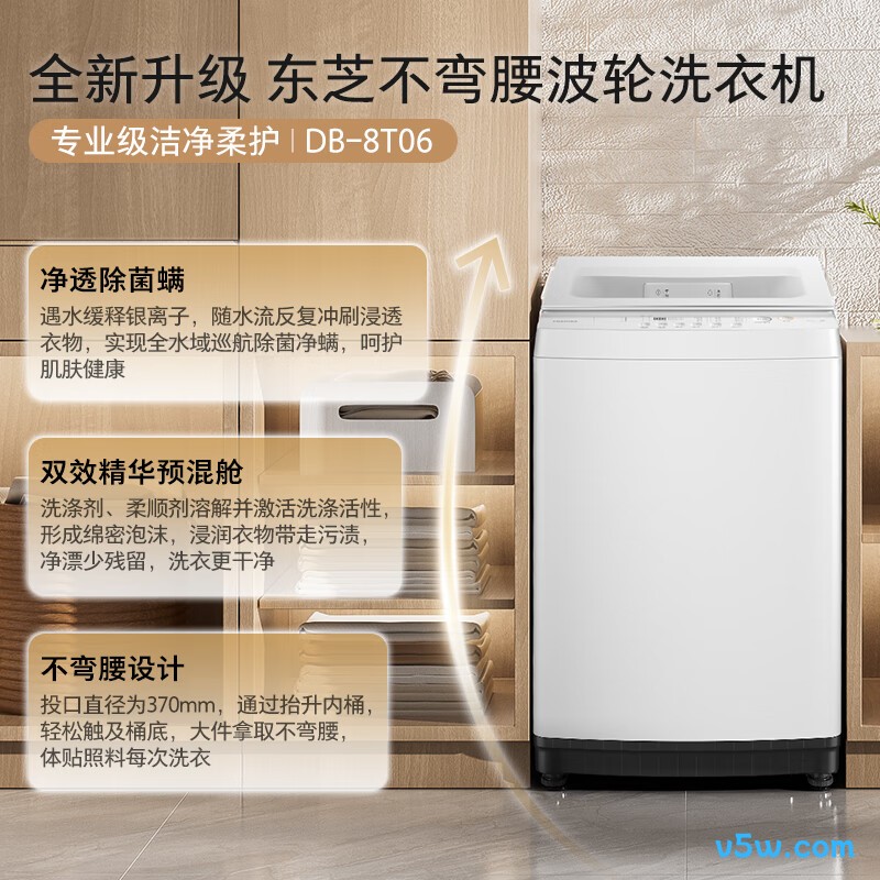 东芝DB-8T06洗衣机图片