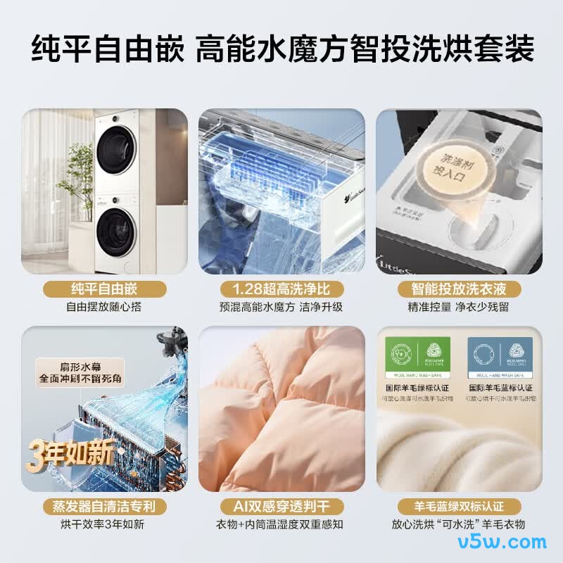 小天鹅TG10V628PLUSW+PLUSW洗衣机图片
