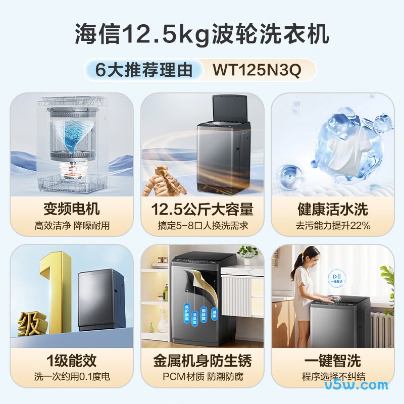 海信WT125N3Q洗衣机图片