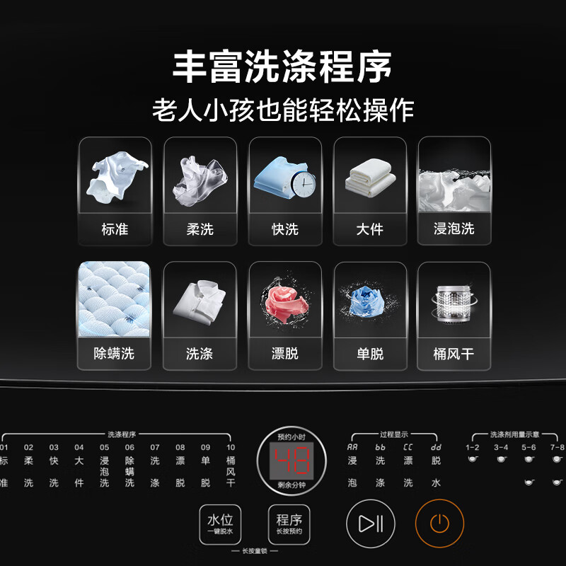 TCL-B90L2R洗衣机图片