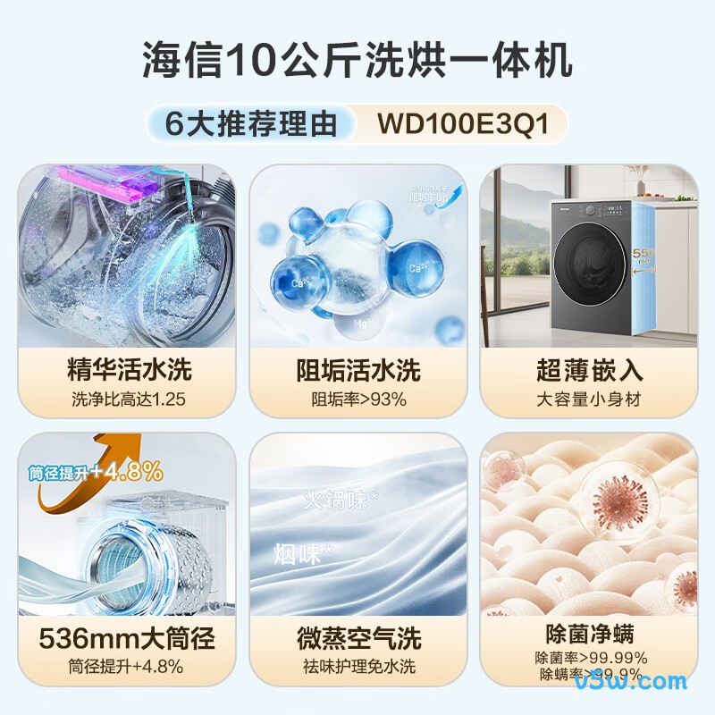 海信WD100E3Q1洗衣机图片
