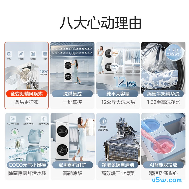 美的MGH24PROMAX-W洗衣机图片