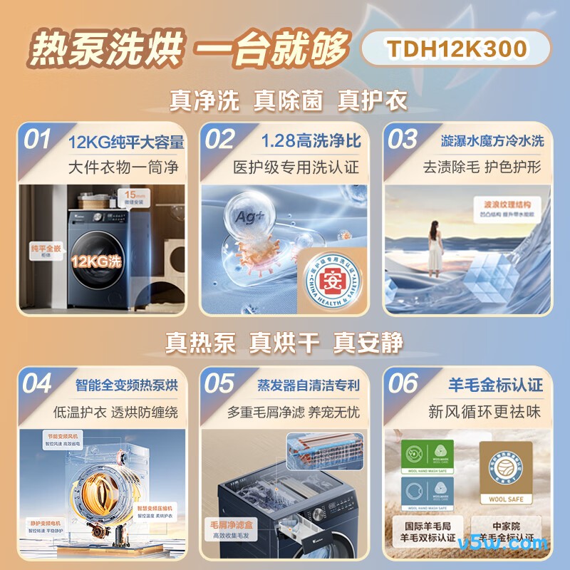 小天鹅TDH12K300洗衣机图片