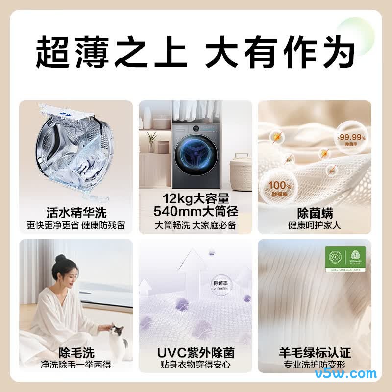 海尔XQG120-SEU65DHU1洗衣机图片