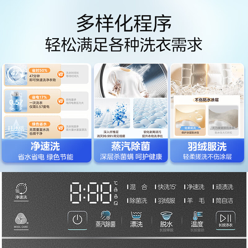 美的MG100V36T洗衣机图片