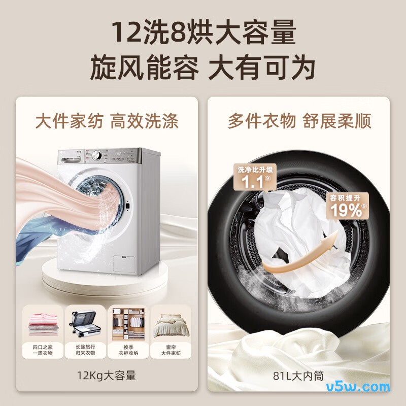 LG-FCW12D4WA洗衣机图片