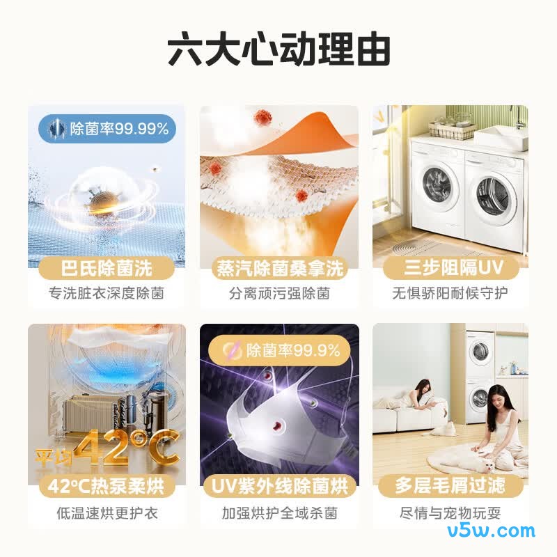美的MG100V11FPRO+V11F洗衣机图片