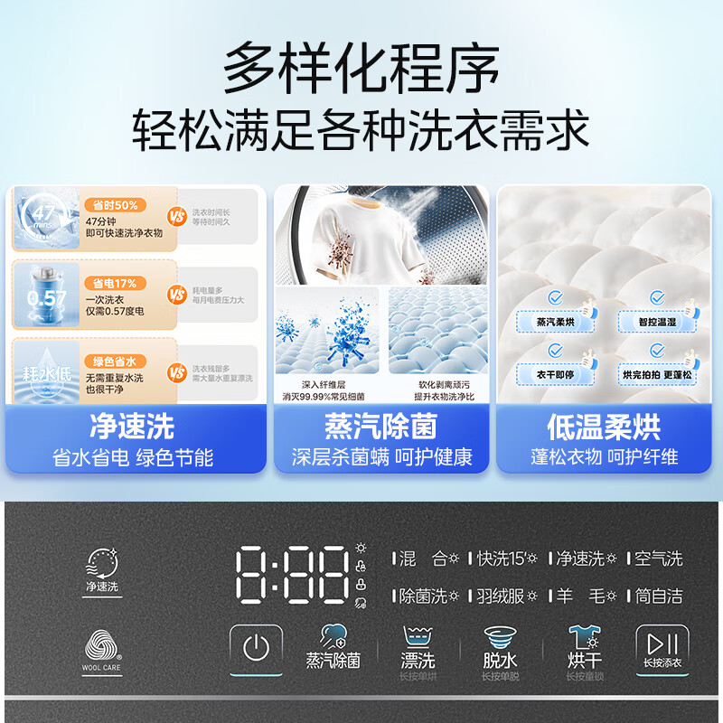 美的MD100V36T洗衣机图片