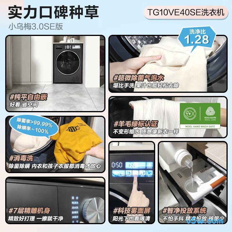小天鹅TG10VE40SE洗衣机图片