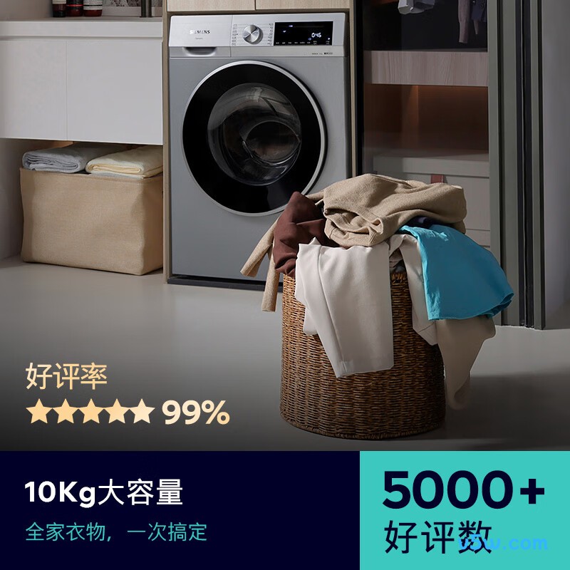 西门子WG52A108AW洗衣机图片