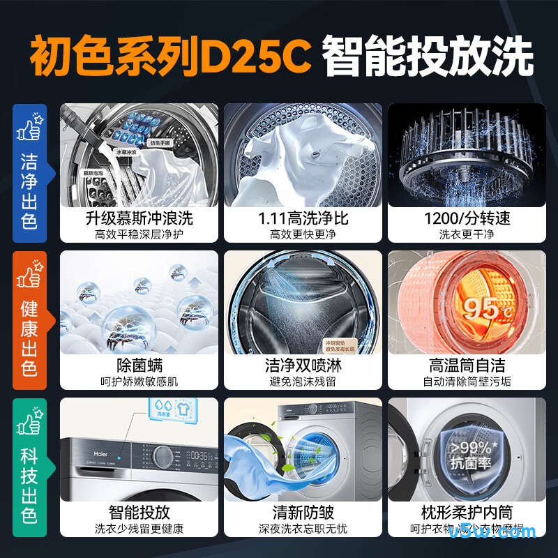 海尔XQG100-D25C洗衣机图片