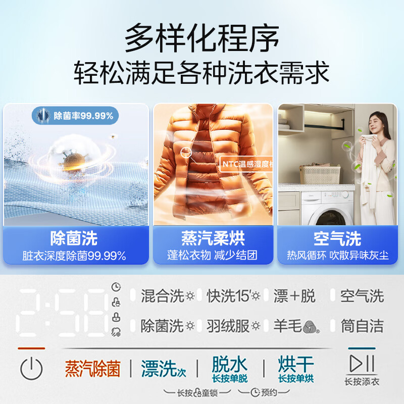 美的MD100V11FPRO洗衣机图片