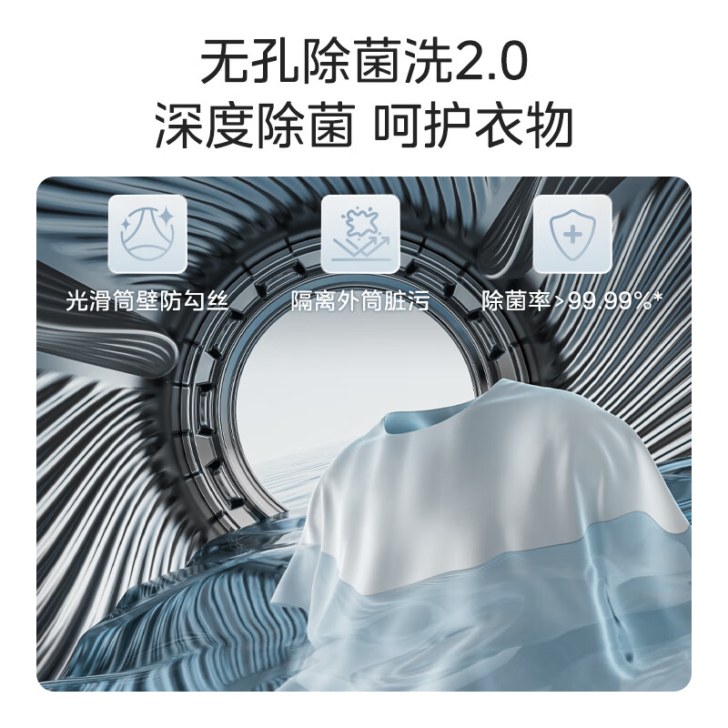 美的MGH24PROMAX-W洗衣机图片
