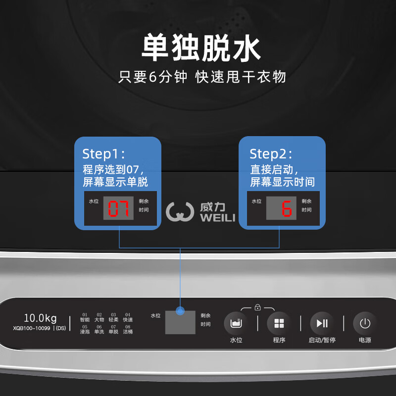 威力XQB100-10099洗衣机图片