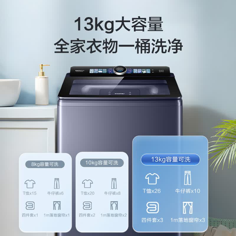 海尔XQB130-MBSE35D6洗衣机图片