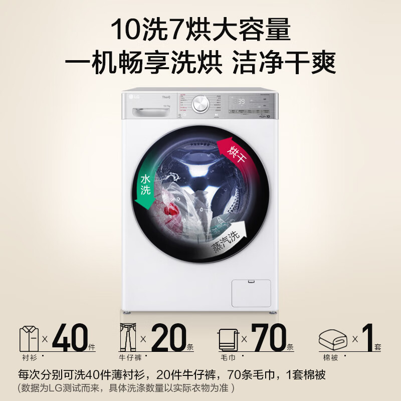 LG-FCW10D4WA洗衣机图片