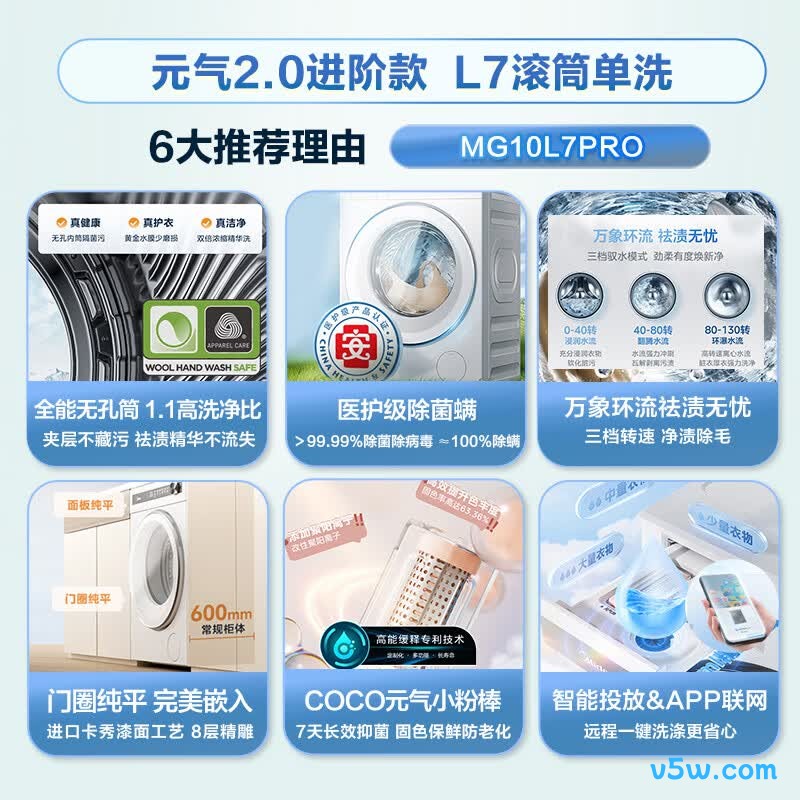 美的MG10L7PRO洗衣机图片