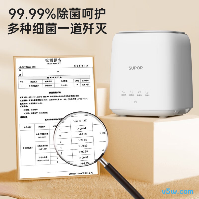 苏泊尔SDBX7W-M1洗衣机图片