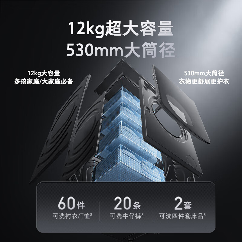 石头XQG120RRB03洗衣机图片