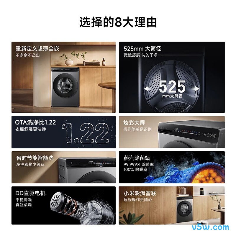 小米XQG100MJ107洗衣机图片
