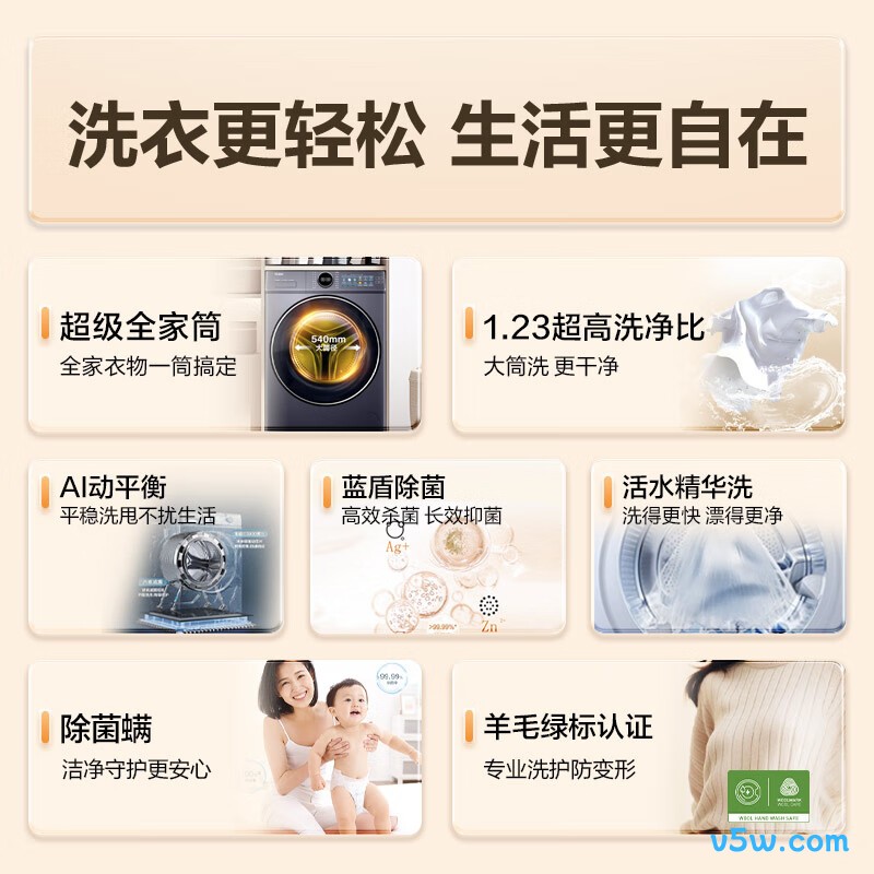 海尔XQG120-SE67EU1洗衣机图片