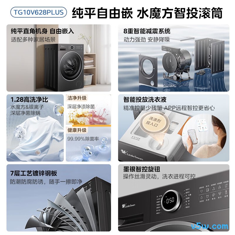 小天鹅TG10V628PLUS洗衣机图片