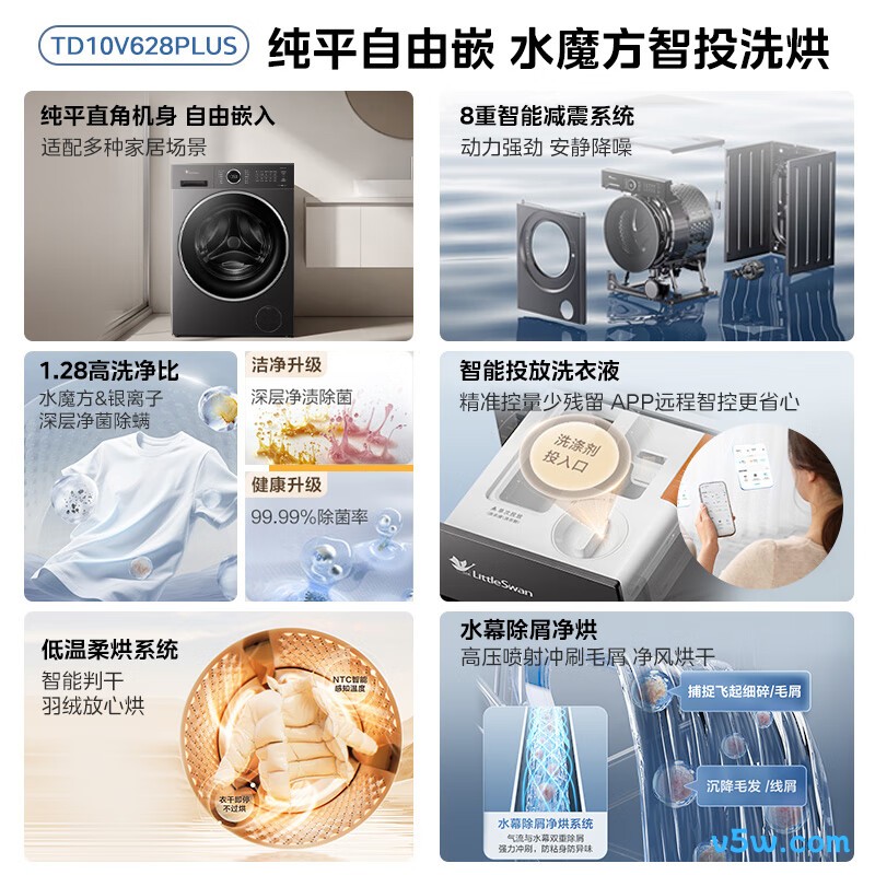 小天鹅TD10V628PLUS洗衣机图片