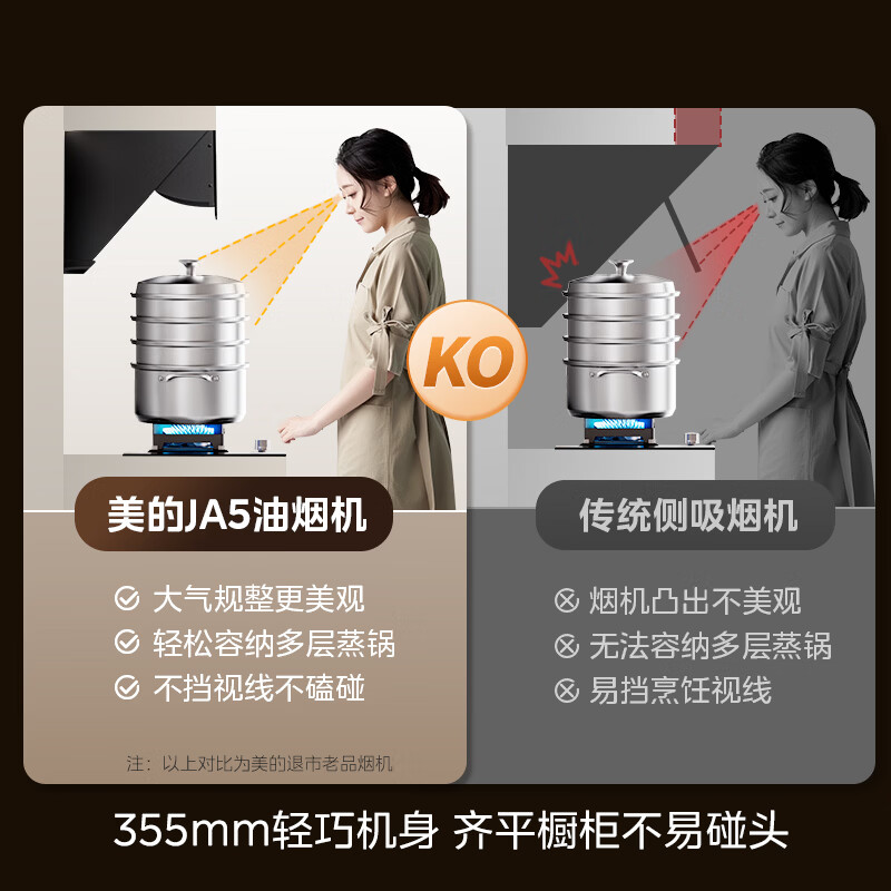 美的JA5+Q529L-M油烟机图片