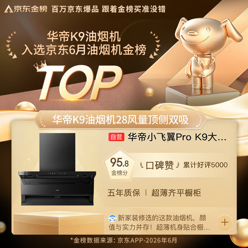 华帝小飞翼Pro K9油烟机图片