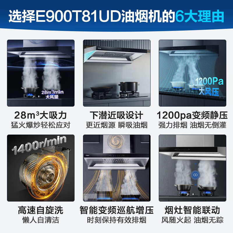 海尔T81油烟机图片